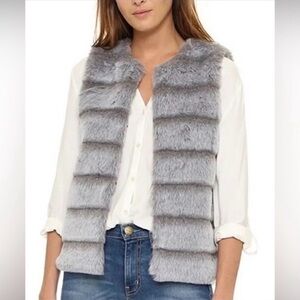 Joie Andrina Faux Fur Vest NWT